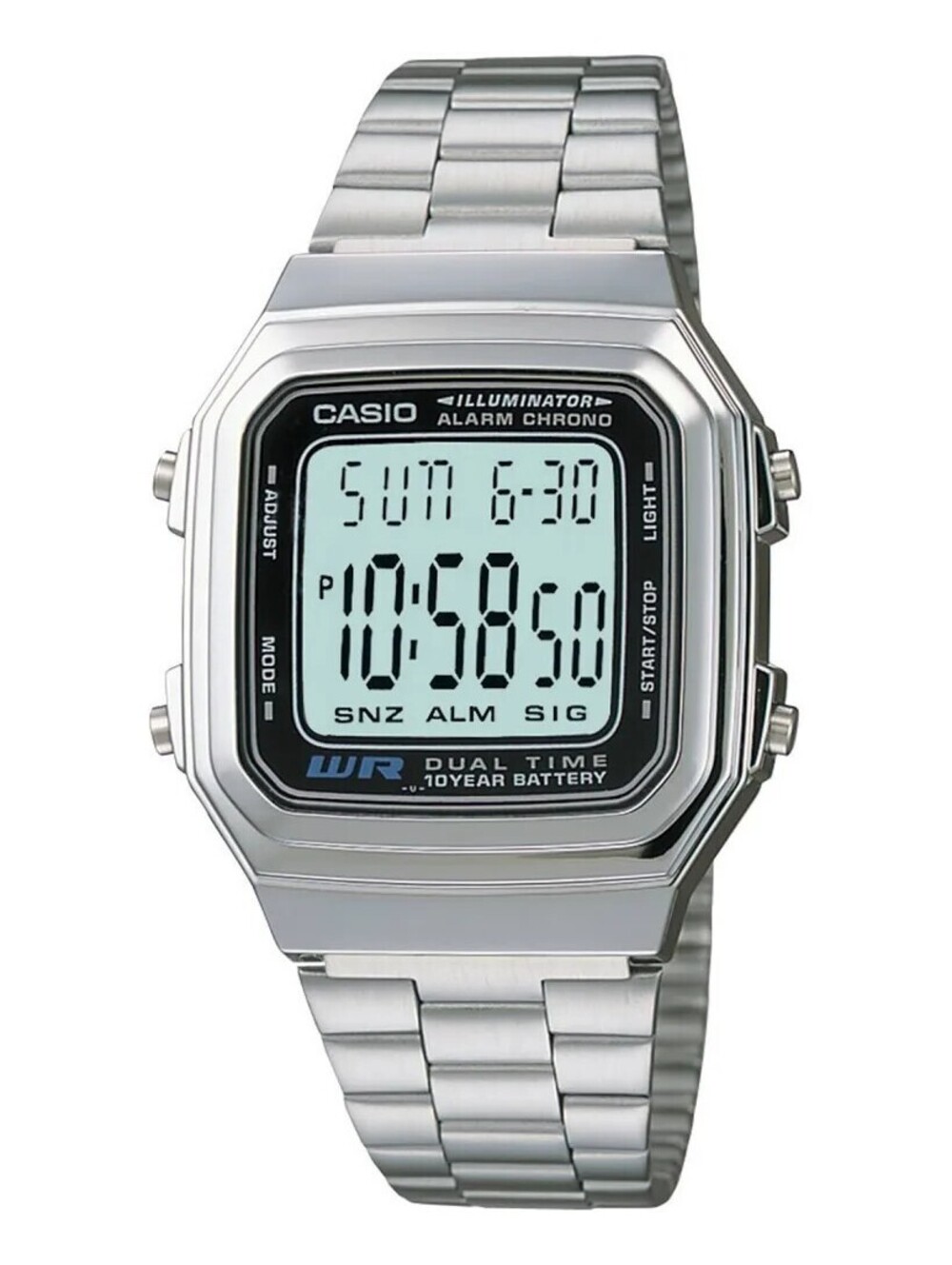 CasioUnisex Digital Stainless Steel Bracelet Watch 32mm